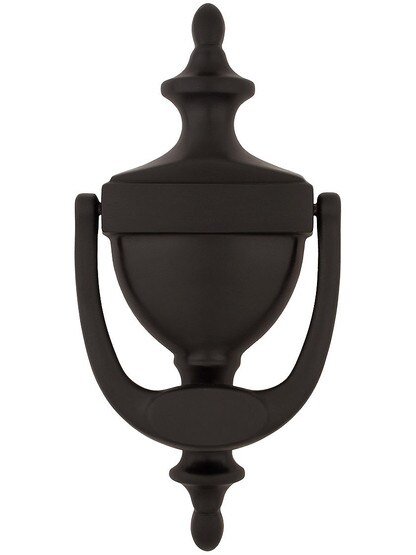 Premium Classic Brass Door Knocker in Oil Rubbed Bronze.